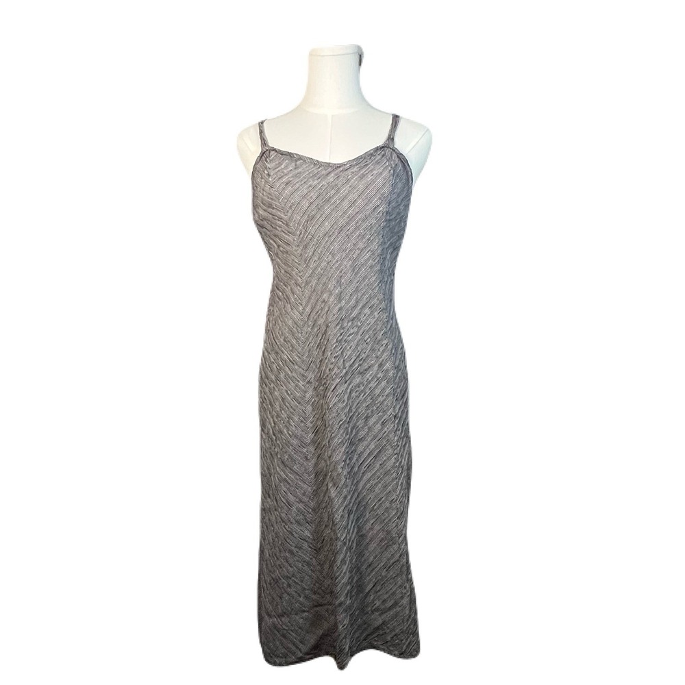 VTG J Dabner Spaghetti Strap Dress‎ Black & White Plaid 90s Indie Rock EUC